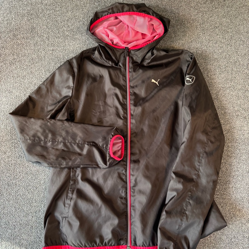 Puma Pink‎ Mesh Jacket Windbreaker Track Women's